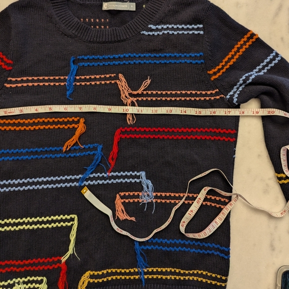 In cashmere multi pullover sweater size small - Picture 7 of 8